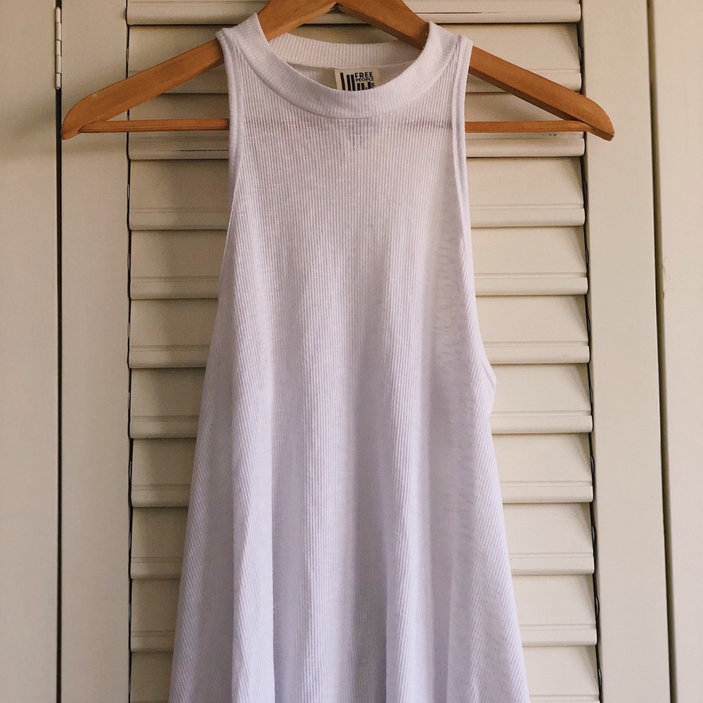 Free People Mock Neck Swing Tank-Top